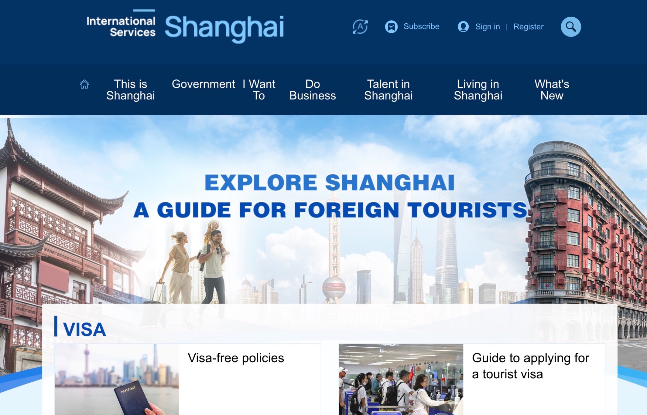 Where can foreigners get authoritative information in Shanghai?